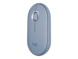 Logitech Pebble M350 - Ratón - óptico - 3 botones - inalámbrico - Bluetooth, 2.4 GHz - receptor inalámbrico USB - gris azulado