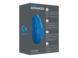 Logitech G G305 - Ratón - óptico - 6 botones - inalámbrico - 2.4 GHz - receptor inalámbrico USB - azul