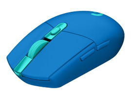 Logitech G G305 - Ratón - óptico - 6 botones - inalámbrico - 2.4 GHz - receptor inalámbrico USB - azul