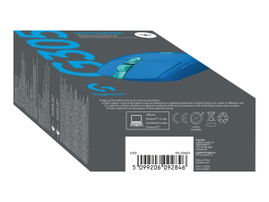 Logitech G G305 - Ratón - óptico - 6 botones - inalámbrico - 2.4 GHz - receptor inalámbrico USB - azul