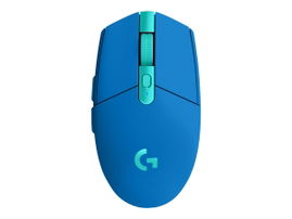 Logitech G G305 - Ratón - óptico - 6 botones - inalámbrico - 2.4 GHz - receptor inalámbrico USB - azul