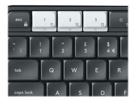 Logitech K375s Multi-Device - Teclado - Bluetooth, 2.4 GHz - grafito, blanco hueso