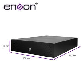 GABINETE DE SEGURIDAD ENSON LINCE19 600X110X500MM ANTIVANDALICO IDEAL PARA RESGUARDO DE GRABADORES MERIVA, UNV Y ZKTECO
