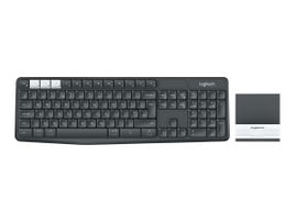 Logitech K375s Multi-Device - Teclado - Bluetooth, 2.4 GHz - grafito, blanco hueso