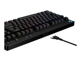 Logitech G Pro Mechanical Gaming Keyboard - Teclado - retroiluminación - USB - interruptor: GX Blue Clicky - negro