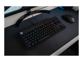 Logitech G Pro Mechanical Gaming Keyboard - Teclado - retroiluminación - USB - interruptor: GX Blue Clicky - negro