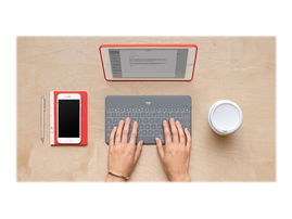 Logitech Keys-To-Go - Teclado - Bluetooth - piedra