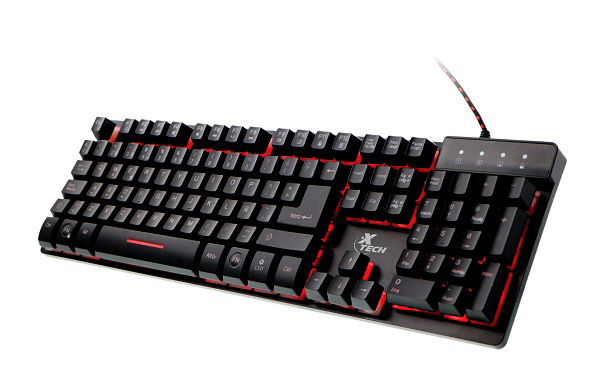 Teclado Gaming Xtech XTK-520S - Español - Tri-color - 19 teclas Anti-ghosting