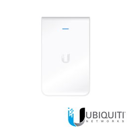 Access Point UniFI doble banda cobertura 180º, MI-MO 2x2 diseño placa de pared con dos puertos adicionales, hasta 100 usuarios Wi-Fi