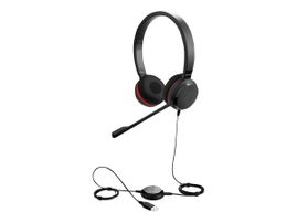 Jabra Evolve 30 II MS stereo - Auricular - en oreja - cableado - USB, conector de 3,5 mm - Certificado para Skype Empresarial