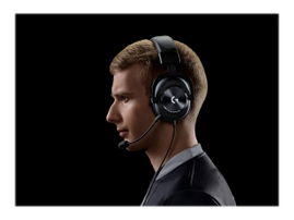 Logitech G Pro X with Blue VO!CE Technology - Auricular - tamaño completo - cableado - conector de 3,5 mm - aislamiento de ruido - negro