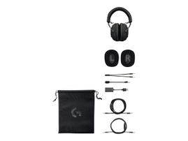 Logitech G Pro X with Blue VO!CE Technology - Auricular - tamaño completo - cableado - conector de 3,5 mm - aislamiento de ruido - negro