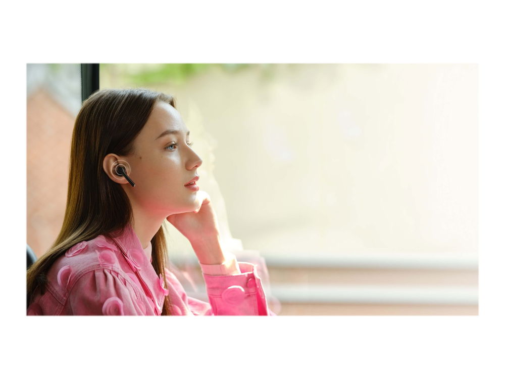 Huawei FreeBuds 3i - Auriculares inalámbricos con micro - en oreja - Bluetooth - cancelación de sonido activo - negro carbón