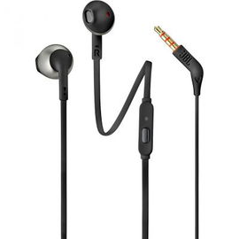 JBL T205 - Auriculares internos con micro - en oreja - cableado - conector de 3,5 mm - negro JBL T205 - Auriculares internos con micro - en oreja - cableado - conector de 3,5 mm - negro