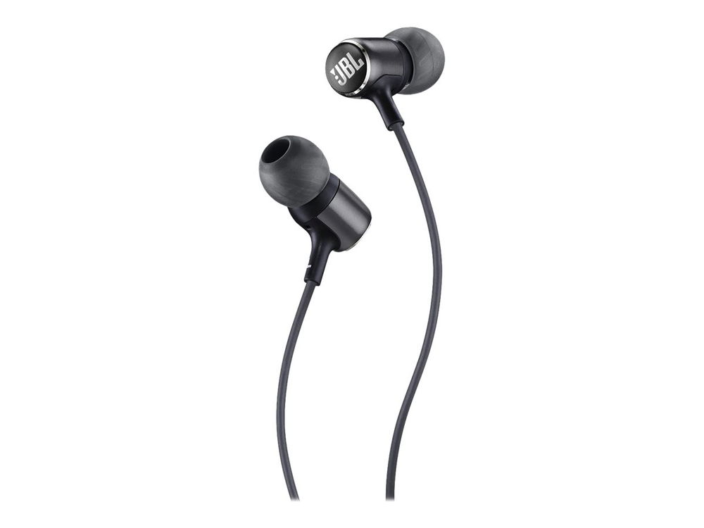JBL LIVE 100 - Auriculares internos con micro - en oreja - cableado - conector de 3,5 mm - negro