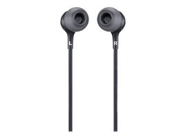JBL LIVE 100 - Auriculares internos con micro - en oreja - cableado - conector de 3,5 mm - negro
