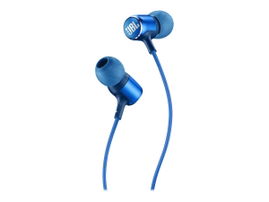 JBL LIVE 100 - Auriculares internos con micro - en oreja - cableado - conector de 3,5 mm - azul