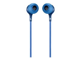 JBL LIVE 100 - Auriculares internos con micro - en oreja - cableado - conector de 3,5 mm - azul