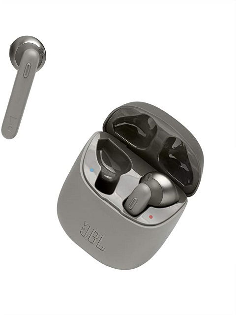 Audífonos Bluetooth  JBL T220TWS Plateados - 19 horas de reproducción combinada