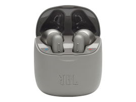 Audífonos Bluetooth  JBL T220TWS Plateados - 19 horas de reproducción combinada