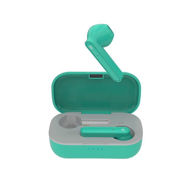 Klip Xtreme - KTE-005GN - Earphones - Para Home audio / Para Portable electronics / Para Tablet / Para Cellular phone - Wireless - TWS Green 12hr Klip Xtreme - KTE-005GN - Earphones - Para Home audio / Para Portable electronics / Para Tablet / Para Cellular phone - Wireless - TWS Green 12hr