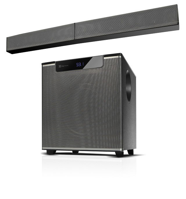 Klip Xtreme KSB-260 - Sound bar - Black & silver - Wireless 2.1 Optical
