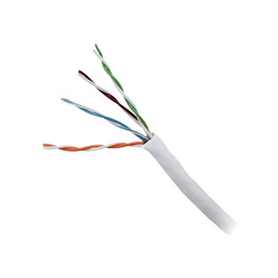 Bobina de cable de 305 metros, UTP Cat5e,de color blanco, UL, CM, probado a 350 Mhz, para aplicaciones de CCTV / redes de datos/ IP megapixel / control RS485 Bobina de cable de 305 metros, UTP Cat5e,de color blanco, UL, CM, probado a 350 Mhz, para aplicaciones de CCTV / redes de datos/ IP megapixel / control RS485