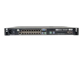 Tripp Lite 16-Port Rack Console Cat5 KVM Switch 1U RM 19