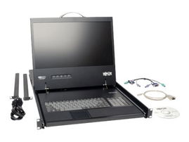 Tripp Lite 16-Port Rack Console Cat5 KVM Switch 1U RM 19
