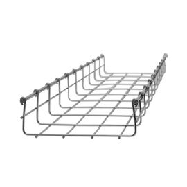 Charola tipo malla 150/100 mm, con acabado Electro Zinc, hasta 239 cables Cat6, tramo 3 m Charola tipo malla 150/100 mm, con acabado Electro Zinc, hasta 239 cables Cat6, tramo 3 m