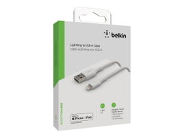 Belkin BoostCharge - Cable Lightning - Lightning macho a USB macho - 1 m - blanco