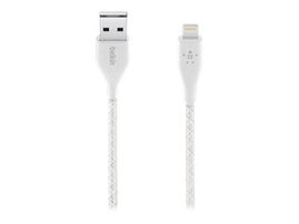 Belkin DuraTek Plus - Cable Lightning - USB macho a Lightning macho - 3.05 m - blanco
