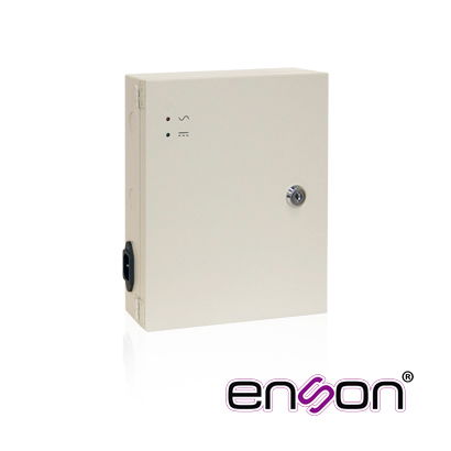 FUENTE DE PODER TIPO CAJA ENSON PSB-1209 12VDC 10A 9 CANALES DE 1.1A CADA UNO IDEAL PARA CCTV Y CONTROL DE ACCESO