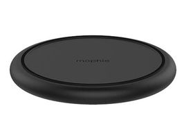 mophie Charge Stream Pad+ - Base de carga inalámbrica + adaptador de corriente CA - 10 vatios - Apple Fast Charge, FC - negro
