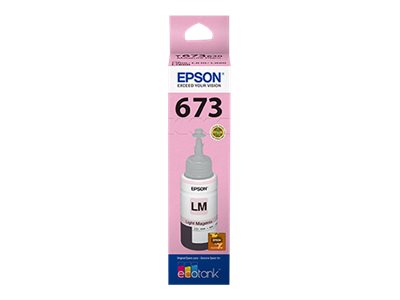Epson T673 - Magenta claro - original - recarga de tinta - para Epson L1800, L800, L805, L810, L850; EcoTank L1800 Epson T673 - Magenta claro - original - recarga de tinta - para Epson L1800, L800, L805, L810, L850; EcoTank L1800