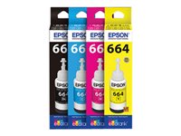Epson T664 - Magenta - original - cartucho de tinta - para Epson L380,  L386, L395, L495; EcoTank ET-2600,