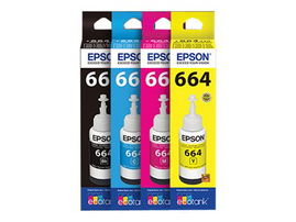 Epson T664 - Magenta - original - cartucho de tinta - para Epson L380, L386, L395, L495; EcoTank ET-2600, 2650, L1455, L396, L606, L656