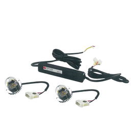 Kit CORNERLED 1 Pair of LED Lights Red Color, supplied with Power Supply, Cables and Installation Kit Kit CORNERLED 1 Pair of LED Lights Red Color, supplied with Power Supply, Cables and Installation Kit