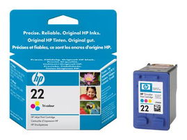 HP 22 - 5 ml - color (cian, magenta, amarillo) - original - cartucho de tinta - para Deskjet F2185, F2187, F2210, F2235, F2240, F2275, F2280, F2290, F375, F4175, F4190, F4194