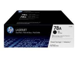 HP 78A - Paquete de 2 - negro - original - LaserJet - cartucho de tóner (CE278AD) - para LaserJet Pro M1536dnf, P1566, P1606DN