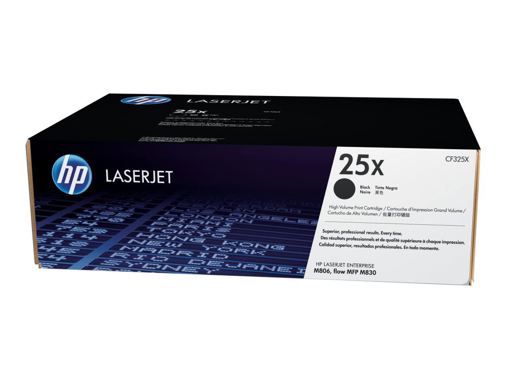 HP 25X - Alto rendimiento - negro - original - LaserJet - cartucho de tóner (CF325X) - para LaserJet Enterprise M806dn, M806x+; LaserJet Enterprise Flow MFP M830z