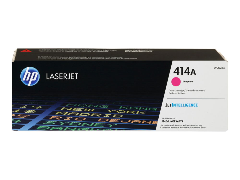HP 414A - Magenta - original - LaserJet - cartucho de tóner (W2023A) - para Color LaserJet Enterprise M455, MFP M480; Color LaserJet Pro M454, M479, MFP M479