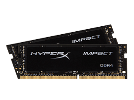 HyperX Impact - DDR4 - kit - 32 GB: 2 x 16 GB - SO-DIMM de 260 contactos - 2666 MHz / PC4-21300 - CL16 - 1.2 V - sin búfer - no ECC