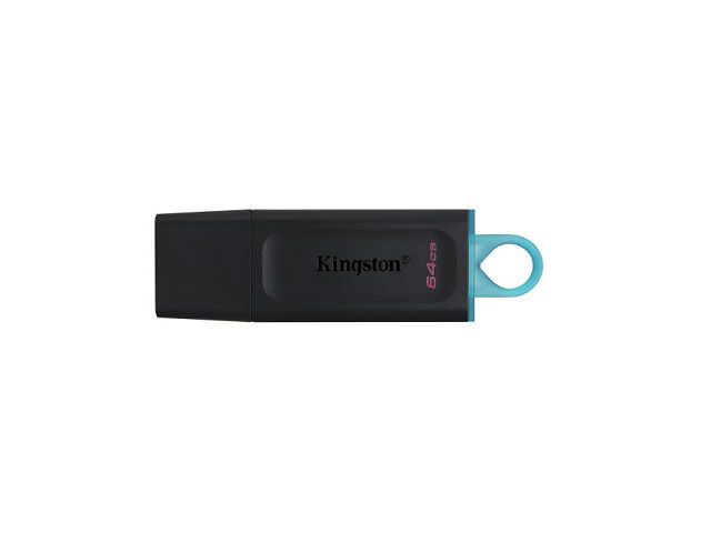 Kingston DataTraveler Exodia - Unidad flash USB - 64 GB - USB 3.2 Gen 1 - negro con turquesa
