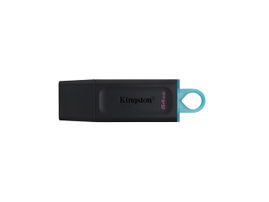 Kingston DataTraveler Exodia - Unidad flash USB - 64 GB - USB 3.2 Gen 1 - negro con turquesa