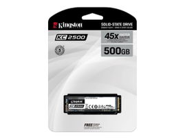Kingston KC2500 - Unidad en estado sólido - cifrado - 500 GB - interno - M.2 2280 - PCI Express 3.0 x4 (NVMe) - 256-bit AES-XTS - Self-Encrypting Drive (SED), TCG Opal Encryption 2.0