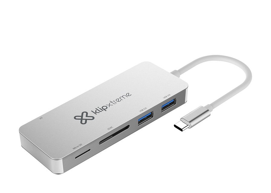 Klip Xtreme - Card reader - microSD / SD Memory Card - USB 3.0/USB-C