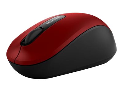 Microsoft Bluetooth Mobile Mouse 3600 - Ratón - diestro y zurdo - óptico - 3 botones - inalámbrico - Bluetooth 4.0 - rojo oscuro