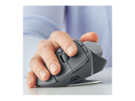 Logitech MX ERGO - Bola de seguimiento - óptico - 8 botones - inalámbrico - Bluetooth, 2.4 GHz - receptor inalámbrico USB