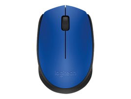 Logitech M170 - Ratón - diestro y zurdo - inalámbrico - 2.4 GHz - receptor inalámbrico USB - azul